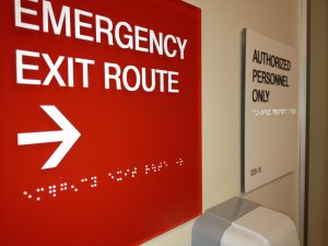 custom emergency signage